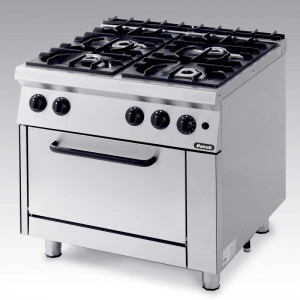 Gas Open Burners With Oven